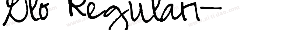 Glo Regular字体转换